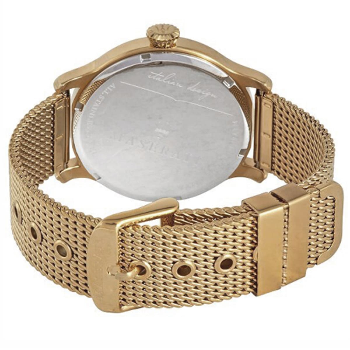 Maserati Epoca R8853118003 All Gold Sunray Dial Mesh Men's Watch