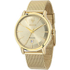 Maserati Epoca R8853118003 All Gold Sunray Dial Mesh Men's Watch
