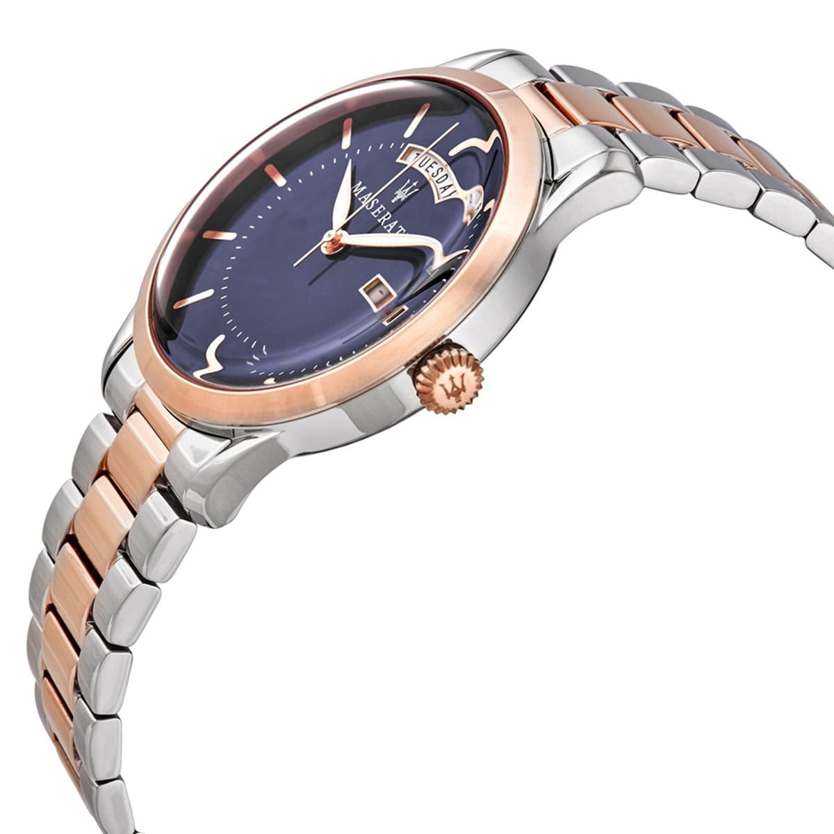 Maserati Tradizione R8853125001 Two-Tone Rose Gold Blue Dial Men's Watch