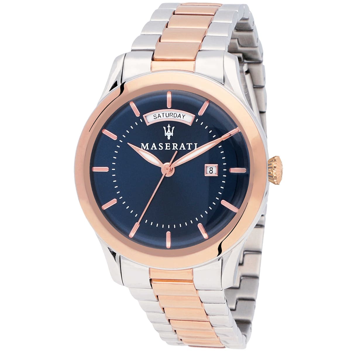 Maserati Tradizione R8853125001 Two-Tone Rose Gold Blue Dial Men's Watch