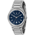 Maserati Triconic R8853139002 Silver Blue Striped Dial Metal Men's Watch