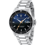 Maserati Sfida R8853140001 Silver-Tone Blue/Black Dial Men's Watch