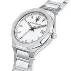 Maserati Stile R8853142005 Silver Waffle Dial Integrated Metal Men's Watch