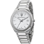 Maserati Stile R8853142005 Silver Waffle Dial Integrated Metal Men's Watch