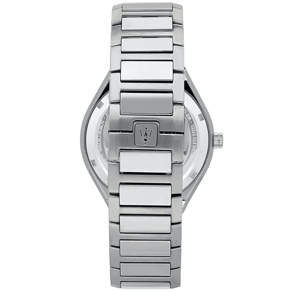 Maserati Stile R8853142006 Silver Blue Waffle Dial Men's Watch
