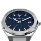 Maserati Stile R8853142006 Silver Blue Waffle Dial Men's Watch