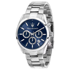 Maserati Attrazione R8853151005 Silver-Tone Blue Sunray Dial Men's Watch