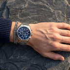Maserati Attrazione R8853151005 Silver-Tone Blue Sunray Dial Men's Watch