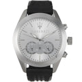 Maserati Traguardo R8871612012 Men's Silver Case Black Rubber Watch