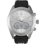Maserati Traguardo R8871612012 Men's Silver Case Black Rubber Watch