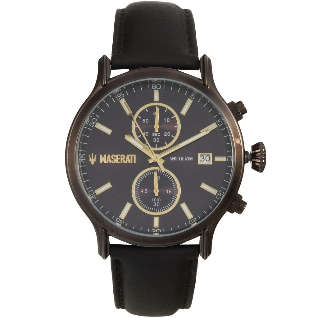 Maserati Epoca R8871618006 Bronze-Tone Brown Dial Leather Men's Watch