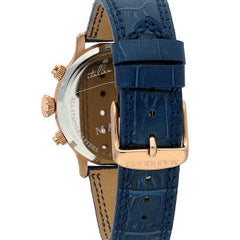 Maserati Epoca R8871618007 Rose Gold Blue Leather Men's Watch