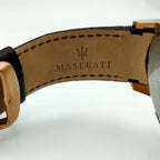 Maserati Ingegno R8871619001 Rose Gold Brown Leather Men's Watch