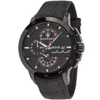 Maserati Ingegno R8871619003 Gunmetal Case Black Dial Leather Men's Watch
