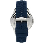 Maserati Successo R8871621013 Silver Dial Blue Rubber Men's Watch