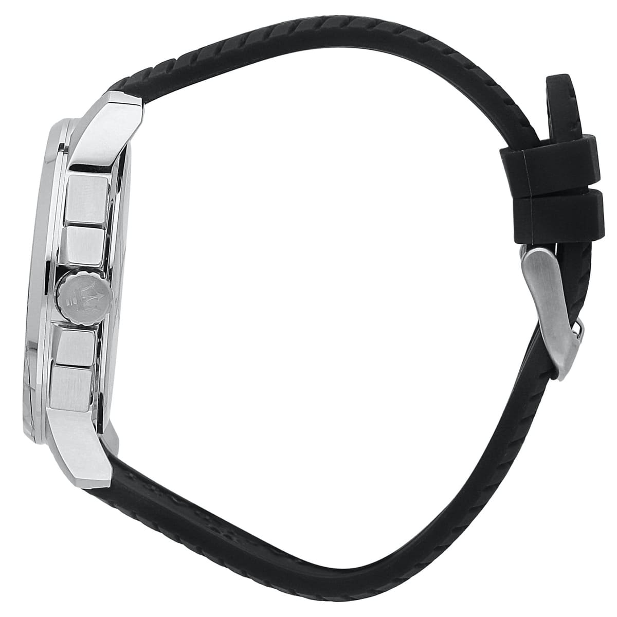 Maserati Successo R8871621014 Black Dial Rubber Men's Watch