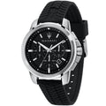 Maserati Successo R8871621014 Black Dial Rubber Men's Watch