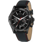 Maserati Circuito R8871627004 All Black Red Stitching Leather Men's Watch