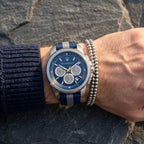 Maserati Royale R8871637001 Silver-Tone Blue Dial Fabric Strap Men's Watch