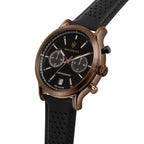 Maserati Legend R8871638001 Bronze-Tone Black Dial Leather Men's Watch