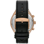 Maserati Stile Chronograph R8871642001 Rose Gold Black Dial Leather Men's Watch