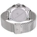 Maserati Traguardo R8873612008 Silver Mesh Gray Racing Dial Men's Watch