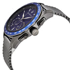 Maserati Traguardo R8873612009 Gunmetal Grey Blue Dial Mesh Men's Watch