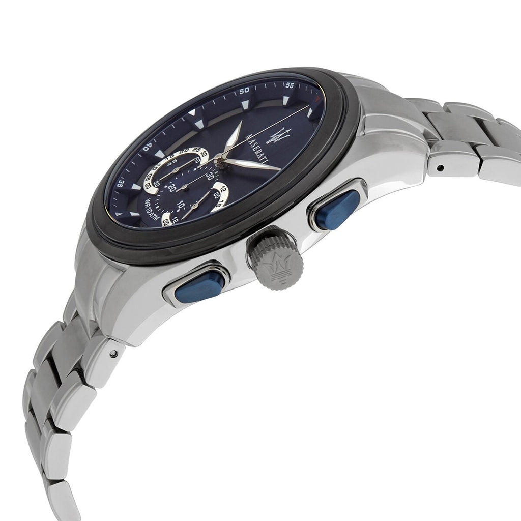 Maserati Traguardo R8873612014 Silver-Tone Blue Dial Men's Watch