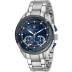 Maserati Traguardo R8873612014 Silver-Tone Blue Dial Men's Watch