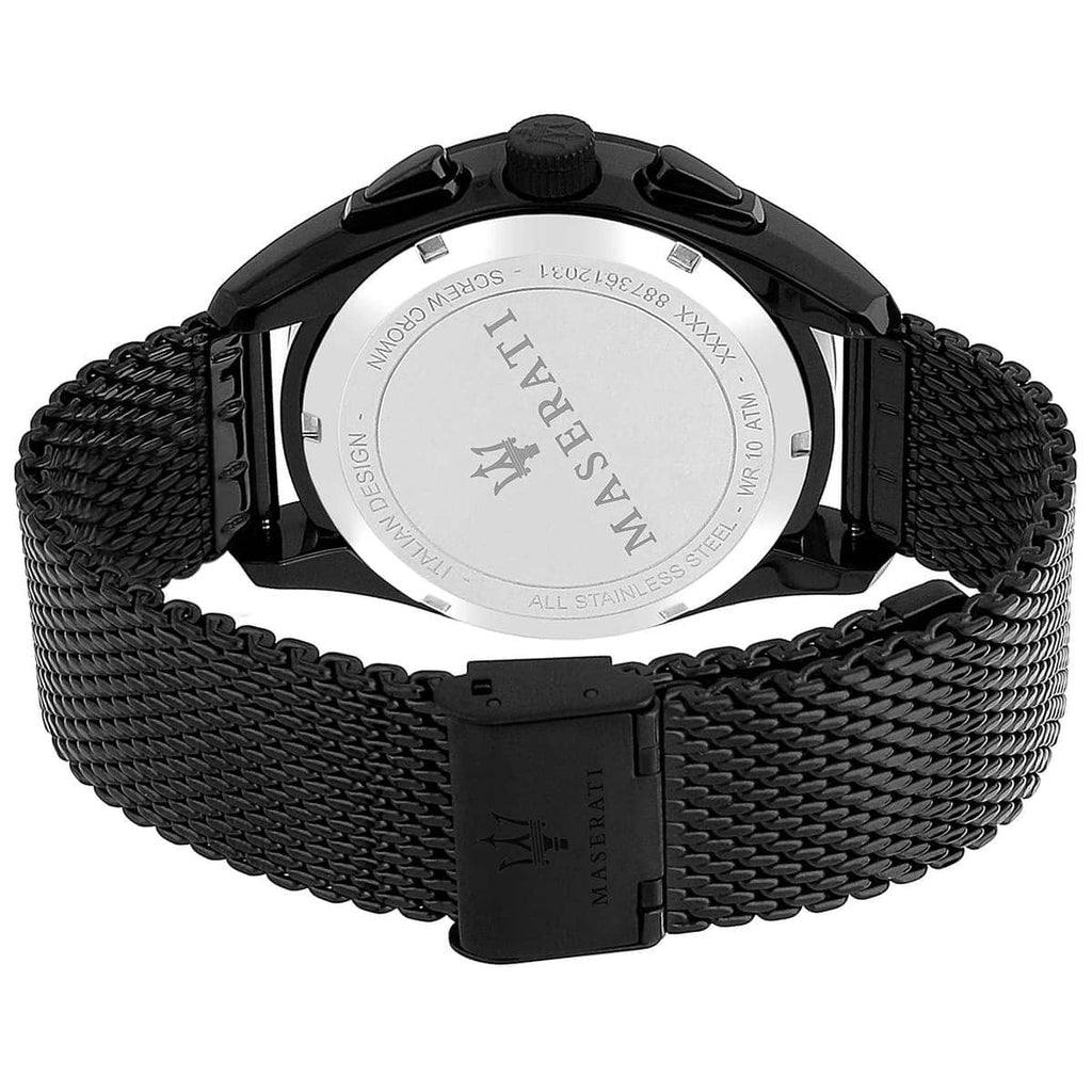 Maserati Traguardo R8873612031 All Black Dial Mesh Men's Watch