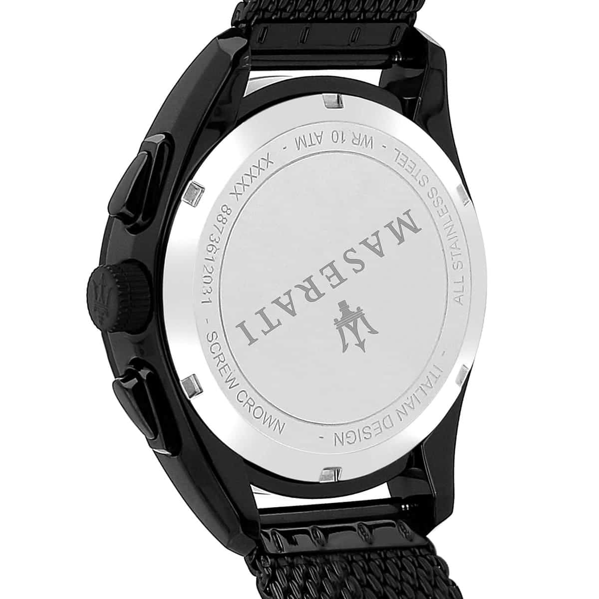 Maserati Traguardo R8873612031 All Black Dial Mesh Men's Watch