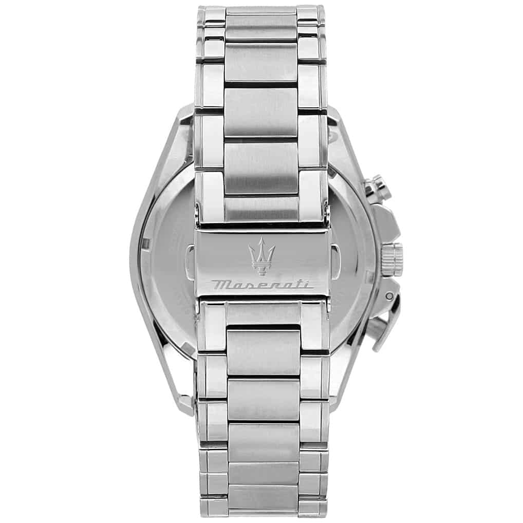 Maserati Traguardo R8873612042 Silver-Tone Black Carbon Dial Men's Watch