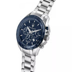 Maserati Traguardo R8873612043 Silver-Tone Blue Dial Men's Watch