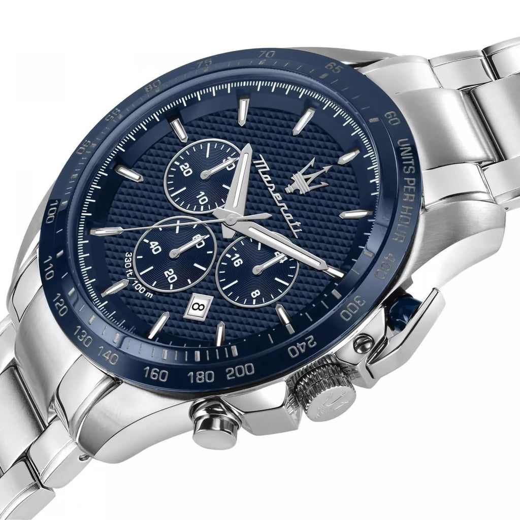 Maserati Traguardo R8873612043 Silver-Tone Blue Dial Men's Watch