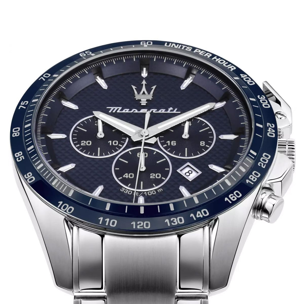 Maserati Traguardo R8873612043 Silver-Tone Blue Dial Men's Watch
