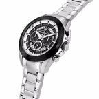 Maserati Traguardo R8873612059 Silver Black Skeleton Dial Metal Men's Watch