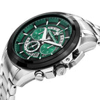 Maserati Traguardo R8873612060 Silver Green Skeleton Dial Metal Men's Watch