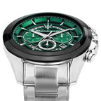 Maserati Traguardo R8873612060 Silver Green Skeleton Dial Metal Men's Watch