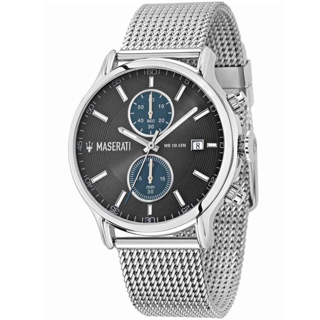 Maserati Epoca R8873618003 Silver-Tone Gray Dial Mesh Men's Watch