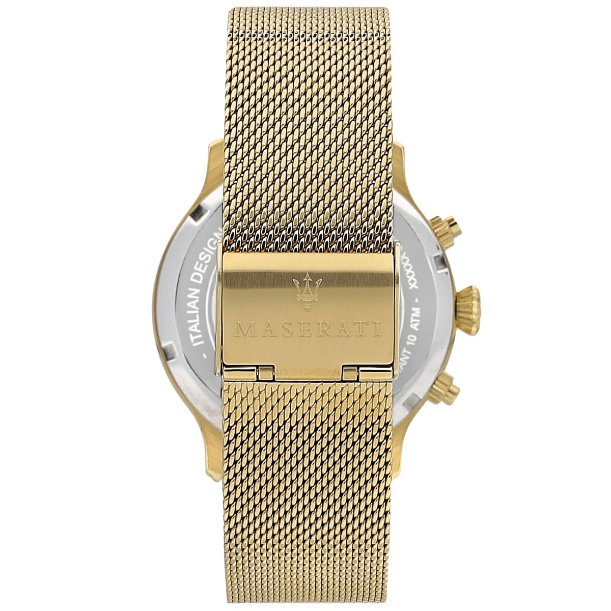 Maserati Epoca R8873618007 All Gold Black Sunray Dial Mesh Men's Watch