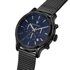 Maserati Epoca R8873618008 Black Case Blue Dial Mesh Men's Watch