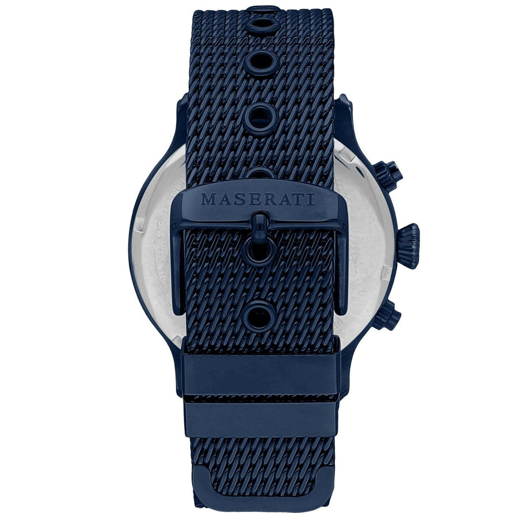 Maserati Epoca R8873618010 All Blue Rose Gold Accents Mesh Men's Watch