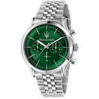 Maserati Epoca R8873618033 Silver Jubilee Green Sunray Dial Men's Watch