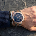 Maserati Ingegno R8873619002 Two-Tone Rose Gold Blue Dial Men's Watch