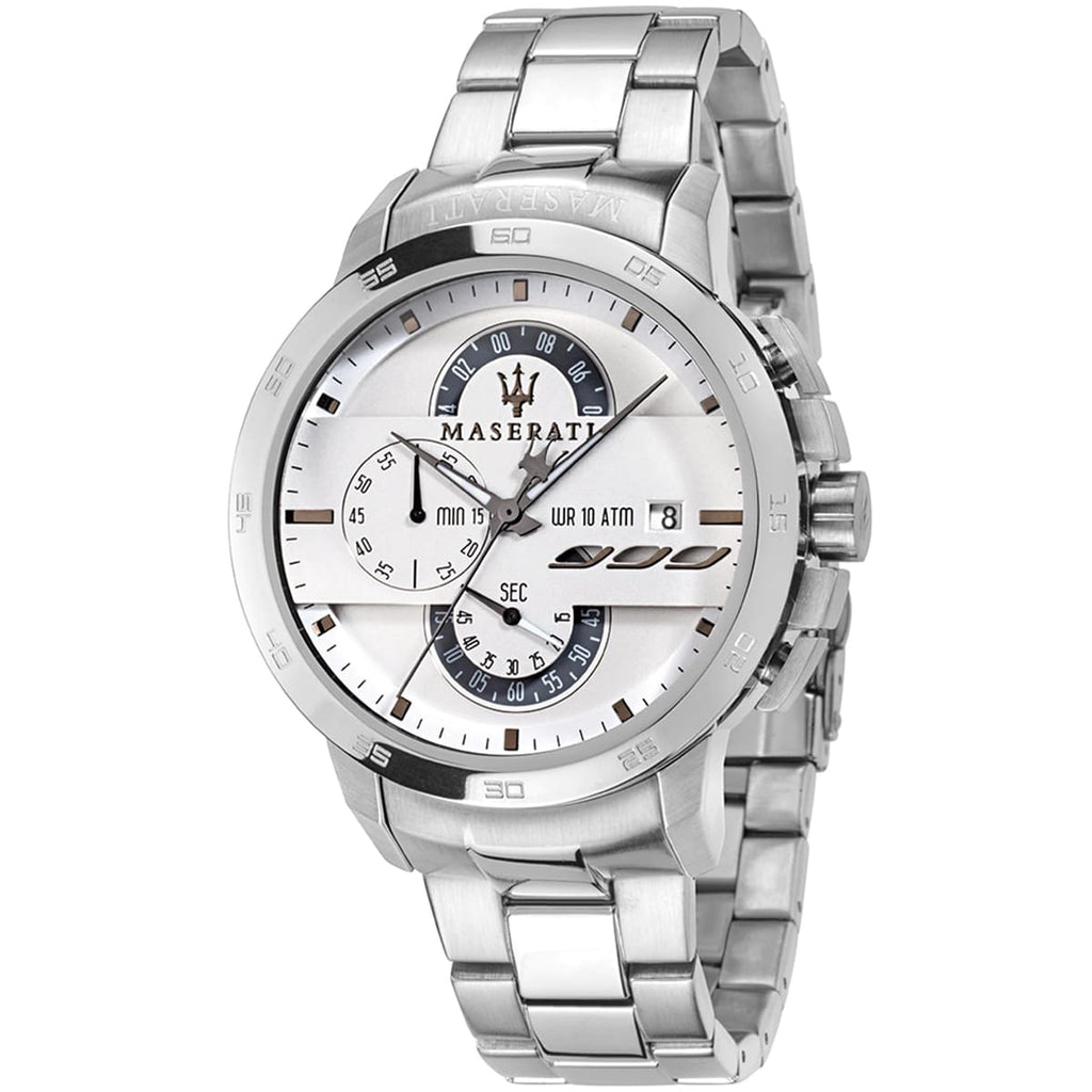 Maserati Ingegno R8873619004 Silver-Tone White Dial Men's Watch