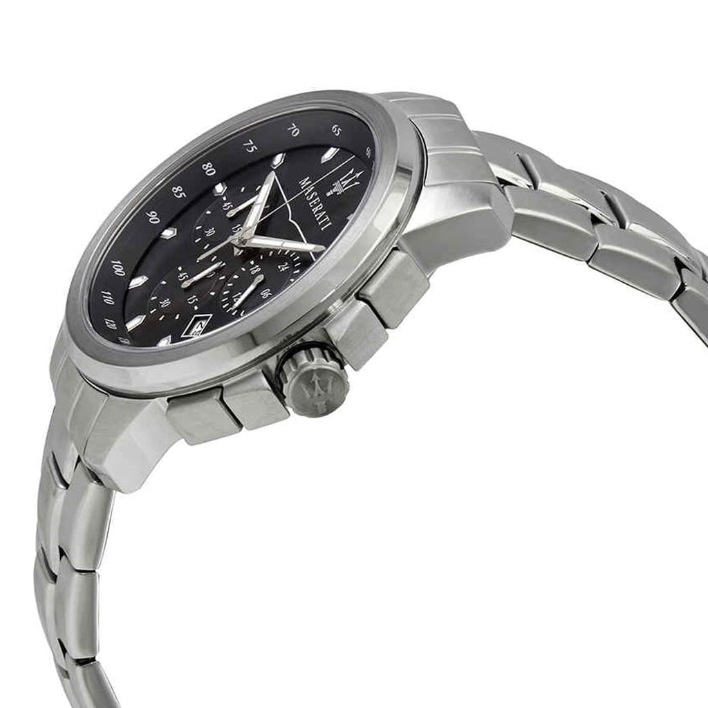 Maserati Successo R8873621001 Silver-Tone Black Dial Men's Watch