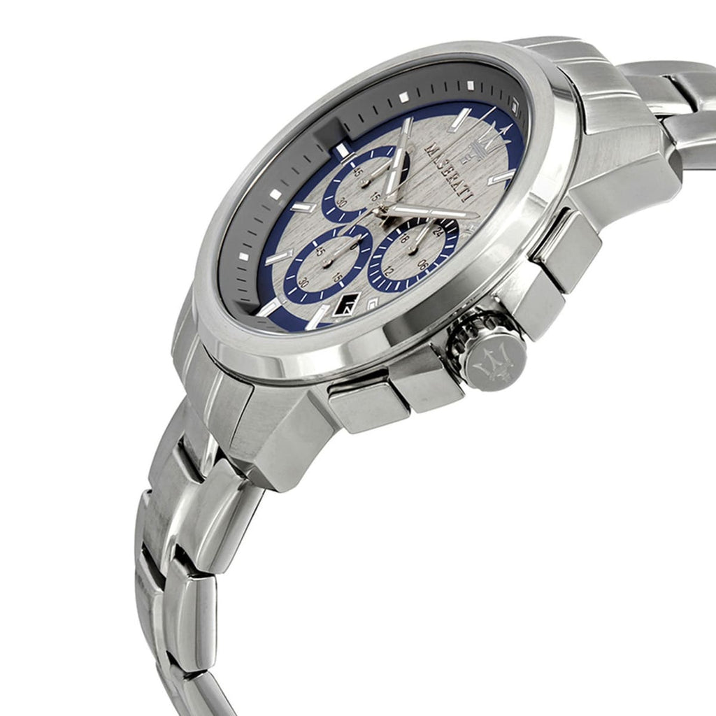 Maserati Successo R8873621006 Silver Gray Dial Chronograph Metal Men's Watch