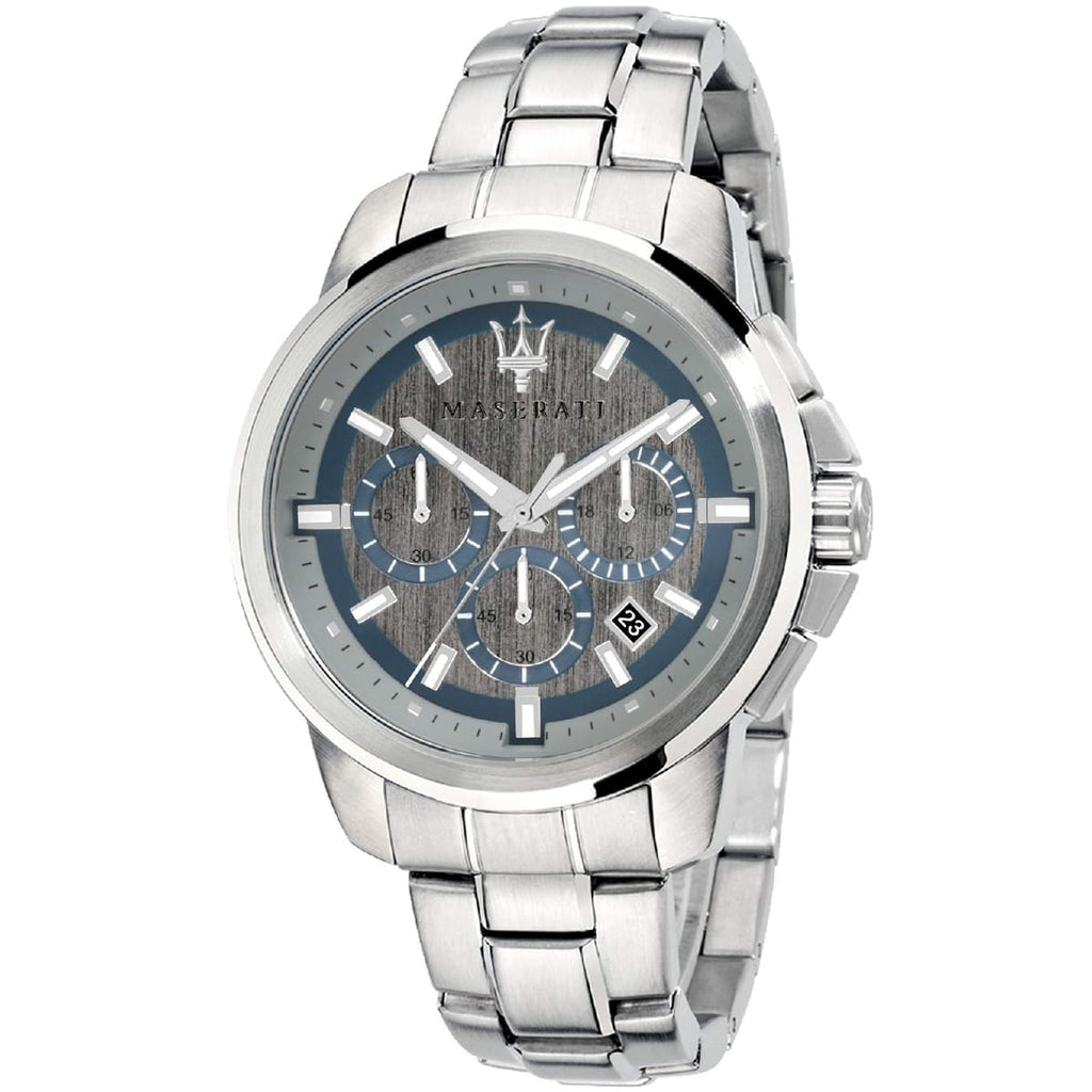 Maserati Successo R8873621006 Silver Gray Dial Chronograph Metal Men's Watch