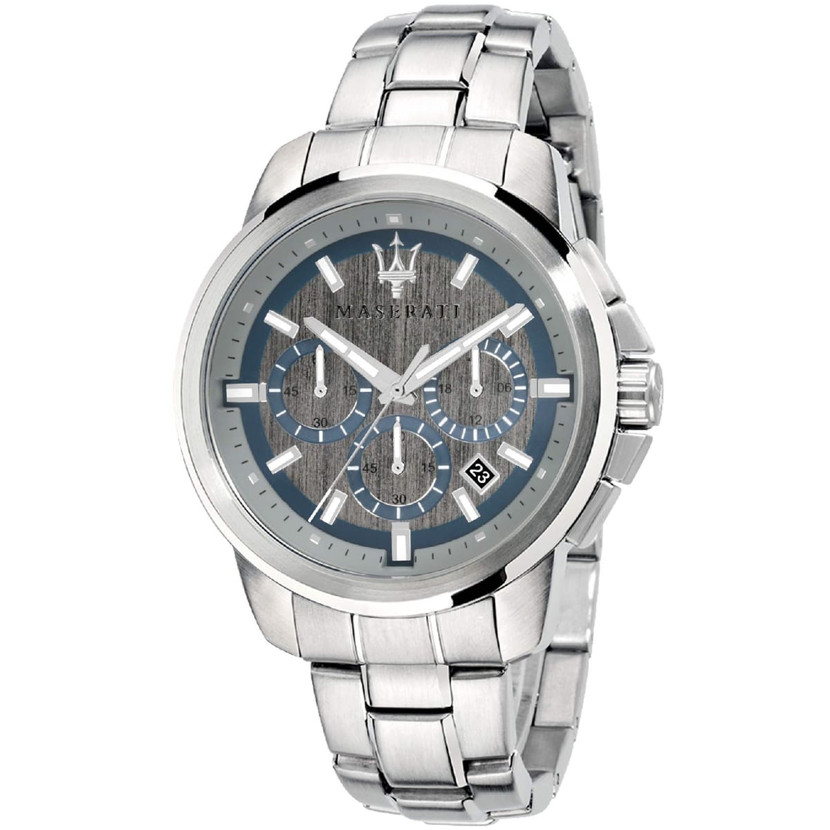 Maserati Successo R8873621006 Silver Gray Dial Chronograph Metal Men's Watch