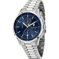 Maserati Sorpasso R8873624004 Silver-Tone Blue Sunray Dial Men's Watch